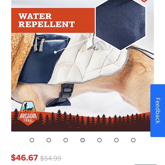 🐾NEW🐾 Arcadia Trail ultra adjustable insulated dog coat size XL - Picture 12 of 14